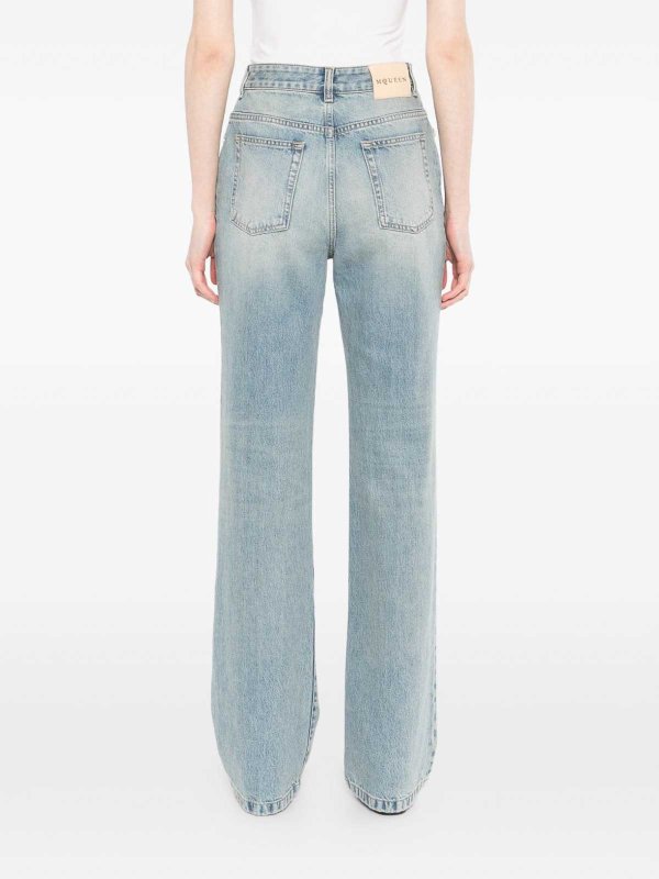 The Best Shops ALEXANDER MCQUEEN: ストレートジーンズ - ストレートジーンズ - ブルー