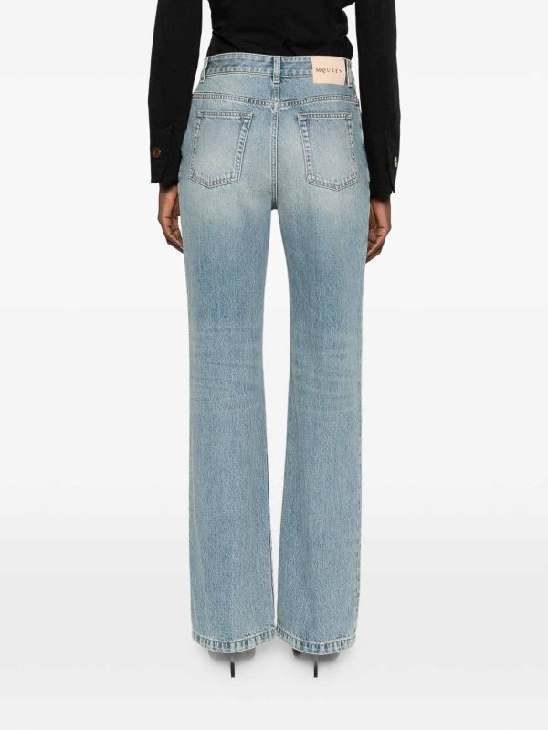 The Best Shops ALEXANDER MCQUEEN: Jeans Rectos - Vaqueros Rectos - Azul