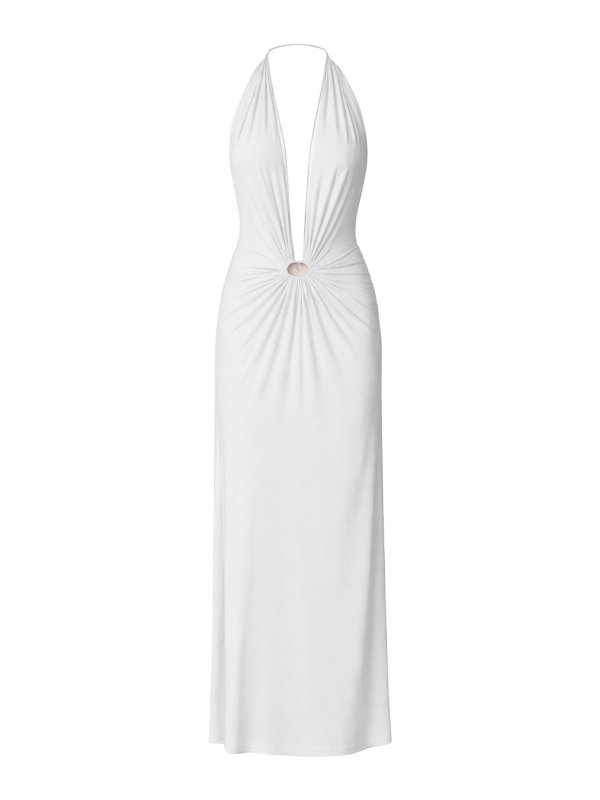 AMAZUÌN: maxi dresses - Stretch Jersey Long Dress