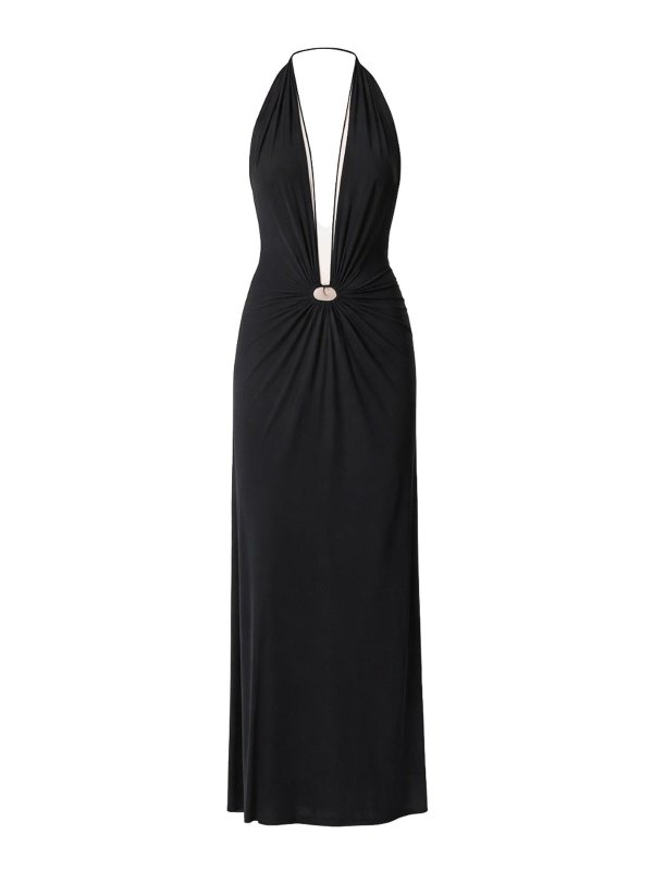 AMAZUÌN: Vestidos largos - Vestido Largo - Negro