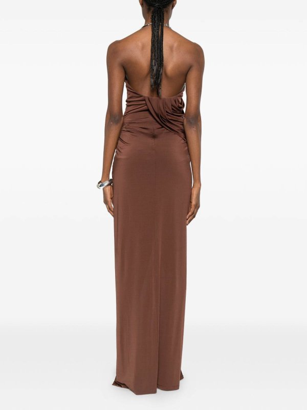 The Best Shops Amen: Maxi robe - Maxi Robe - Marron