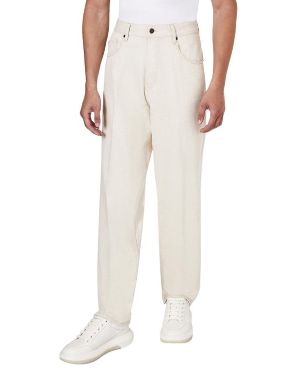 EMPORIO ARMANI: ストレートジーンズ online - ストレートジーンズ - 白