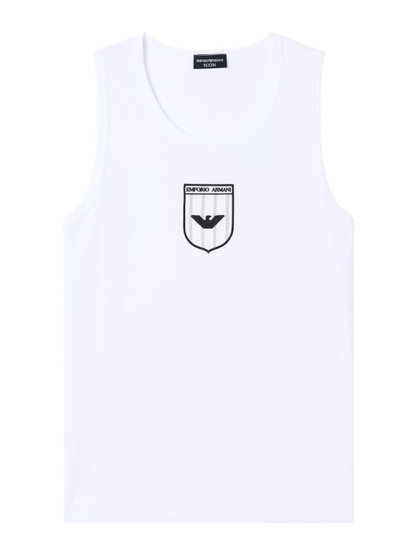EMPORIO ARMANI: Tops und Tank Tops - Top - Weiß
