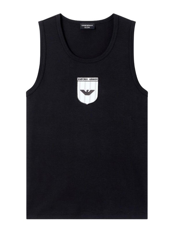 EMPORIO ARMANI: トップス＆タンクトップ - トップ/タンクトップ - 黒
