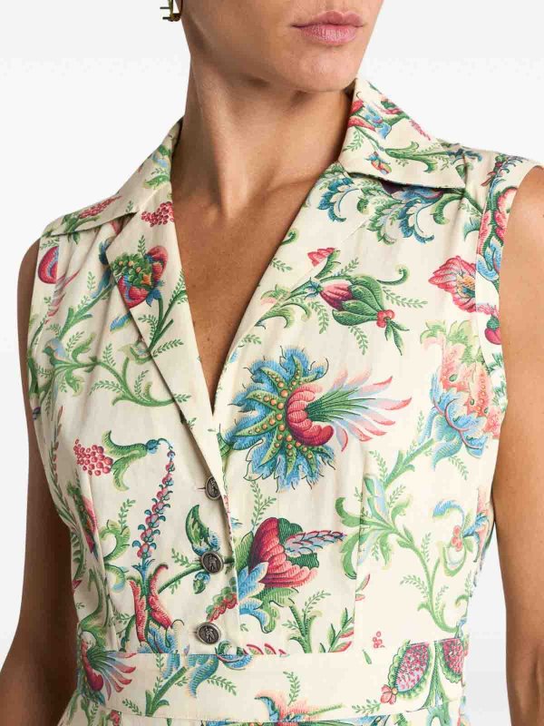 Vestido Midi - Blanco shop online: ETRO