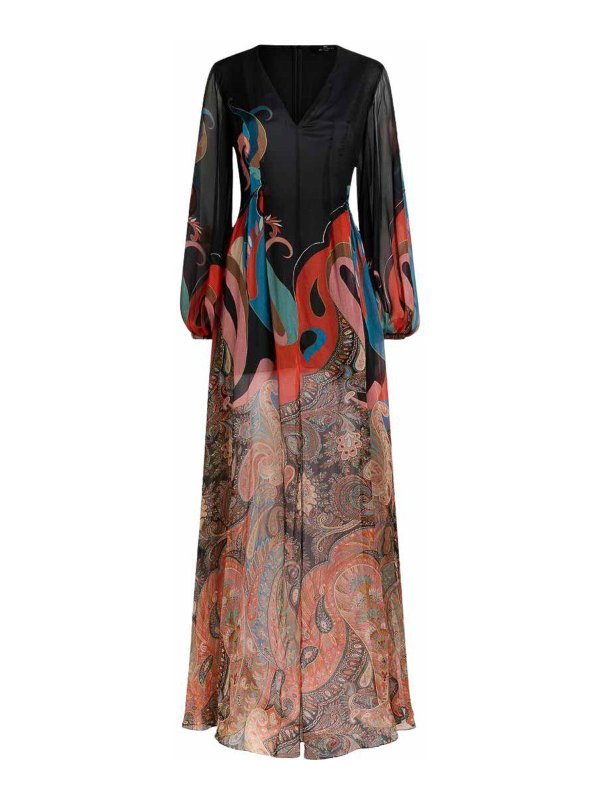 ETRO: Robe longueur genou - Robe Au Genou - Multicolore