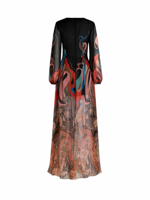 ETRO: Robe longueur genou online - Robe Au Genou - Multicolore