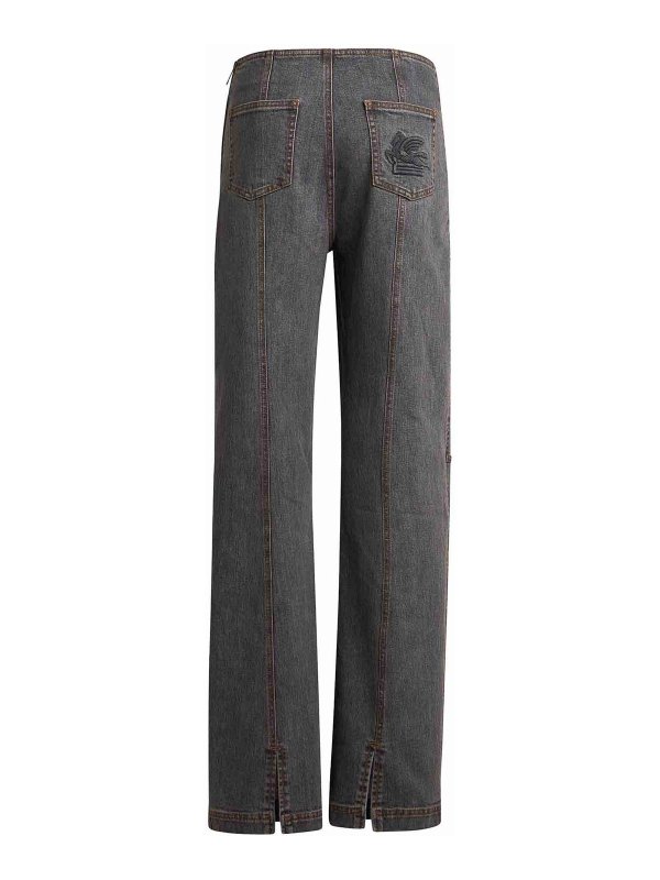 ETRO: ストレートジーンズ online - ストレートジーンズ - グレー