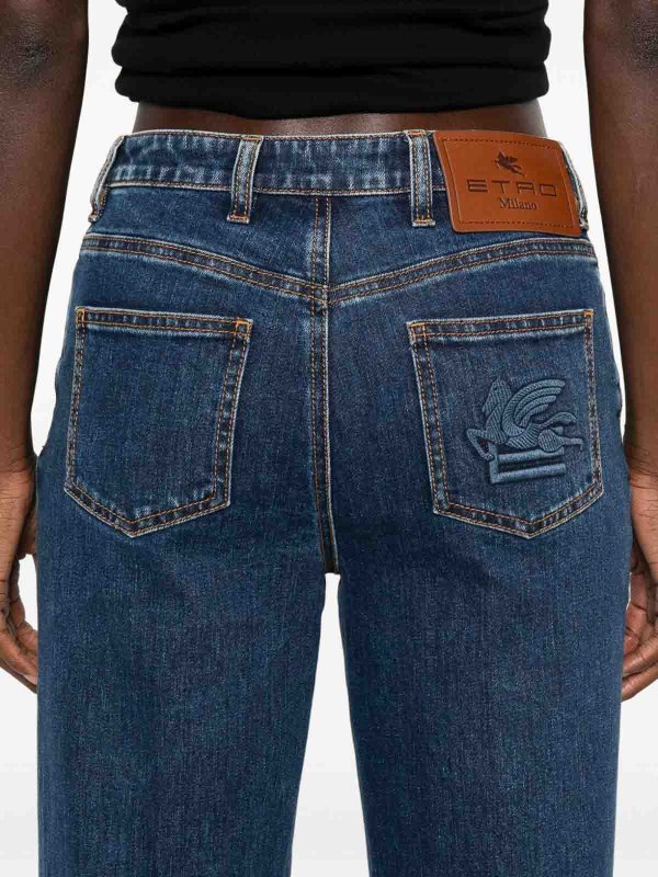 Straight Leg Jeans - Blau shop online: ETRO