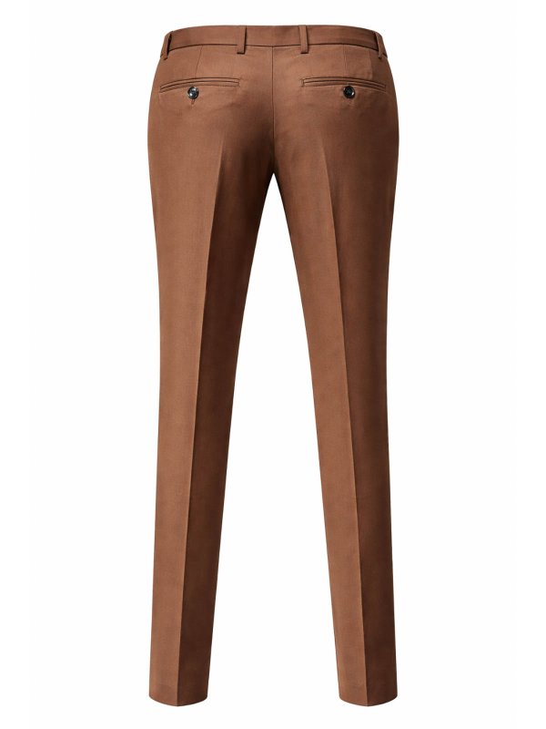 テーラードパンツ - ブラウン shop online: FRANZESE COLLECTION