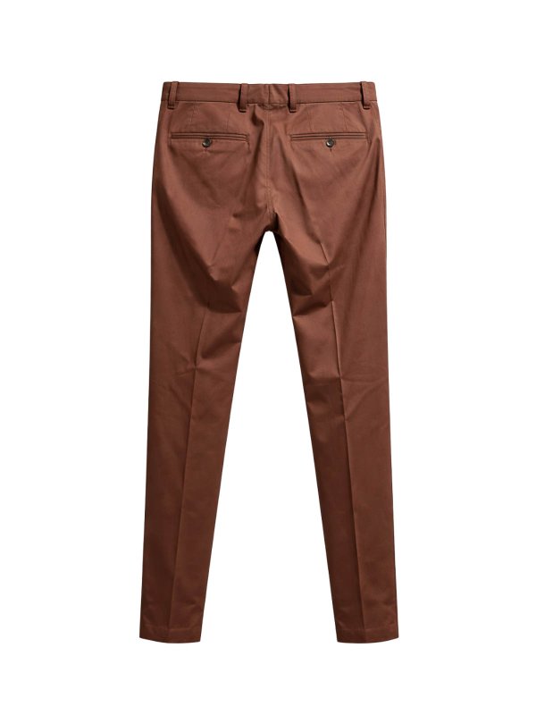 テーラードパンツ - ブラウン shop online: FRANZESE COLLECTION