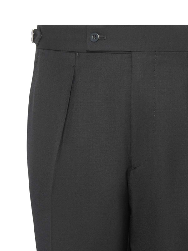テーラードパンツ - 黒 shop online: FRANZESE COLLECTION