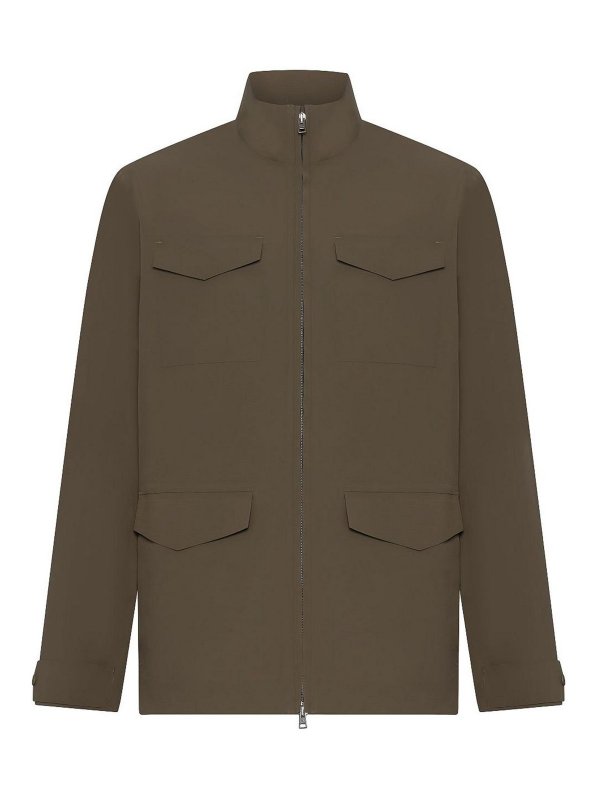 HERNO: casual jackets - Lightweight High-Necked Jacket