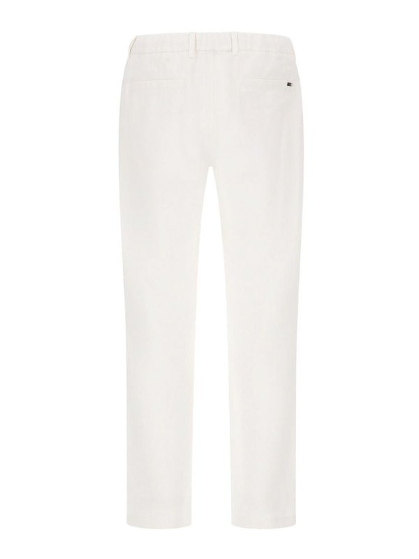 HERNO: casual trousers online - Waterproof Stretch Cotton Trousers
