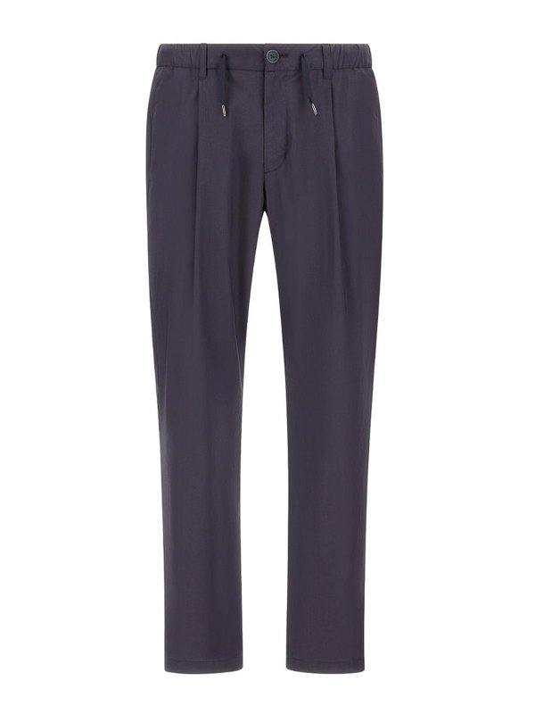 HERNO: Pantalons casual - Pantalons Décontractés - Bleu