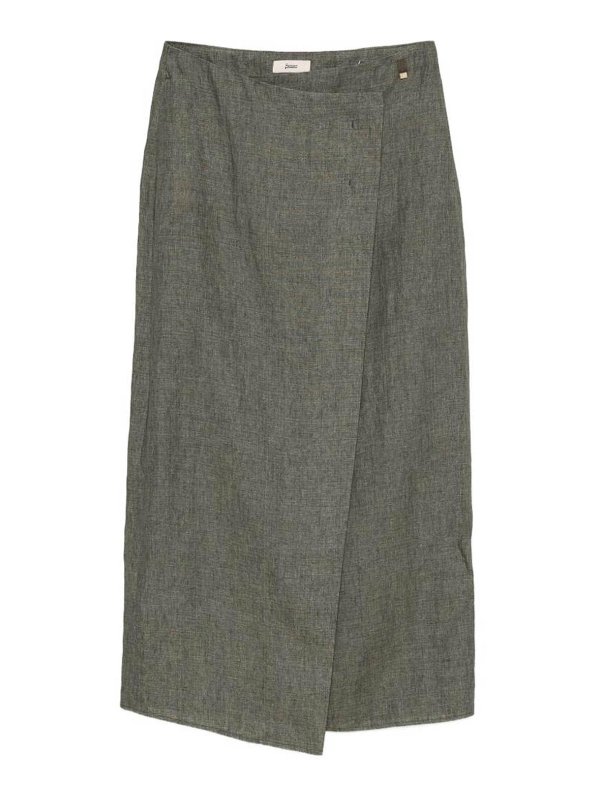 HERNO: Jupes midi et au genou - Jupe Midi - Vert