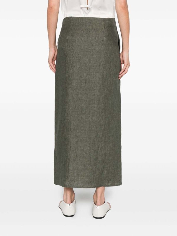 The Best Shops HERNO: Jupes midi et au genou - Jupe Midi - Vert