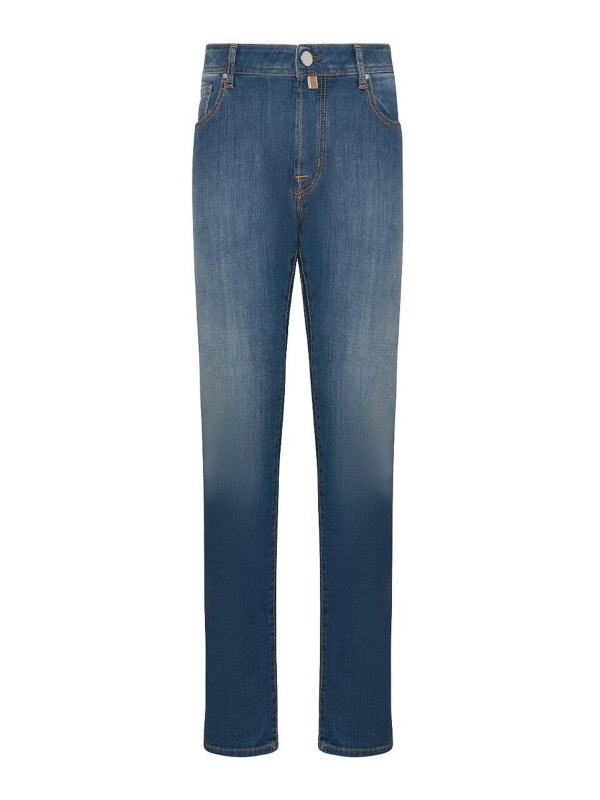 JACOB COHEN: straight leg jeans - Five-Pocket Jeans