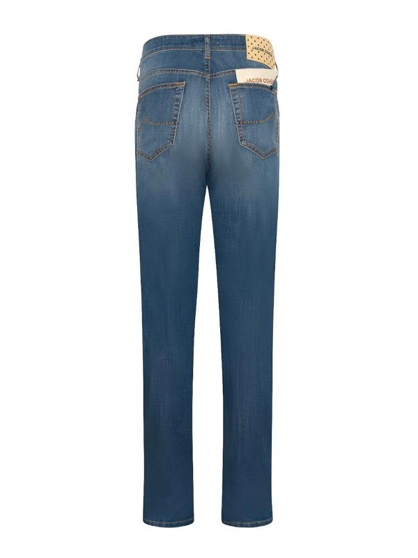 JACOB COHEN: straight leg jeans online - Five-Pocket Jeans