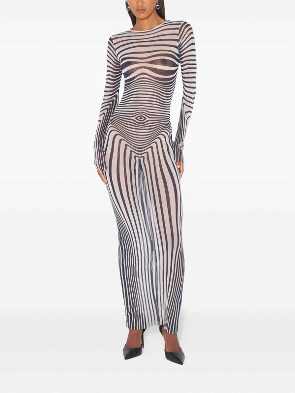JEAN PAUL GAULTIER: Strickpullover mit Rundhalsausschnitt online - Rundhalspullover - Beige