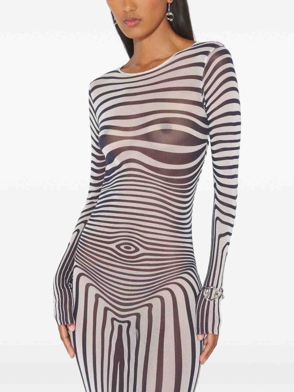 Rundhalspullover - Beige shop online: JEAN PAUL GAULTIER