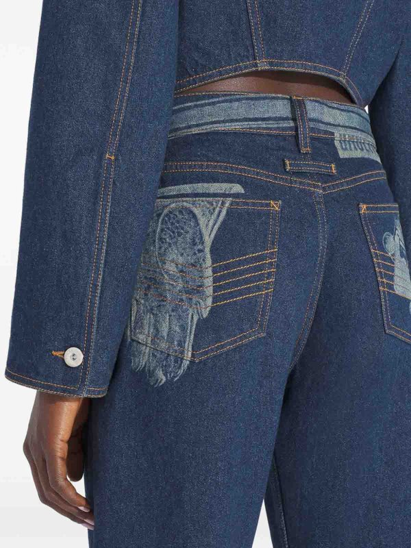 JEAN PAUL GAULTIER buy online ストレートジーンズ - ブルー