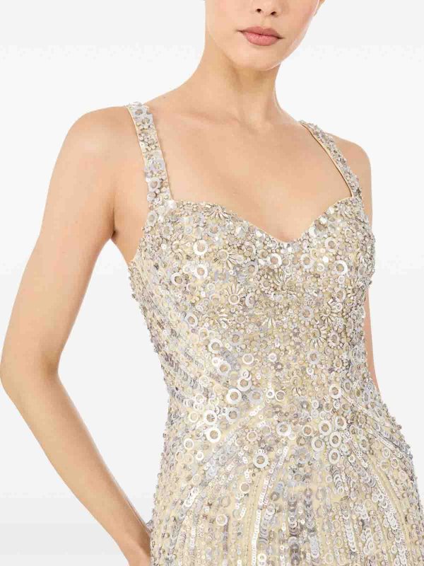 膝丈ドレス - 白 shop online: JENNY PACKHAM