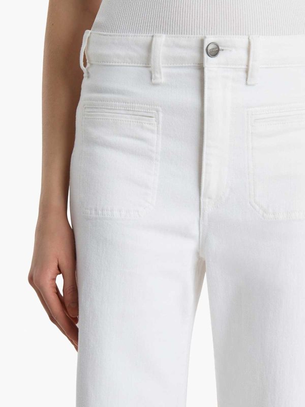 ストレートジーンズ - 白 shop online: KHAITE