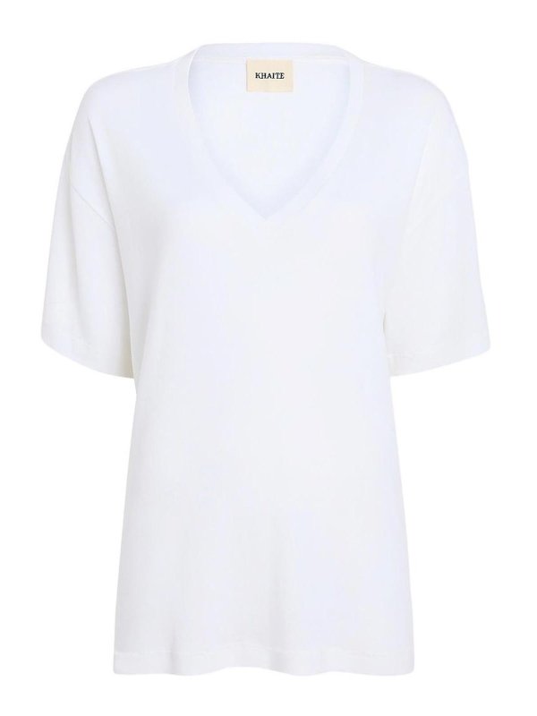 KHAITE: Tシャツ - Tシャツ - 白