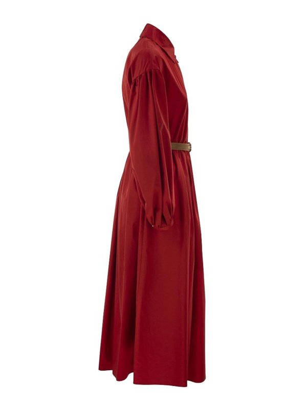 The Best Shops Max Mara: Knielange Kleider - Knielanges Kleid - Rot