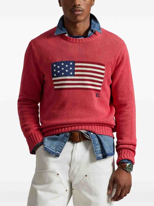 The Best Shops POLO RALPH LAUREN: クルーネック - クルーネック - 赤