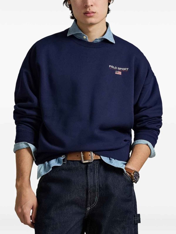 The Best Shops POLO RALPH LAUREN: スウェット＆セーター - スウェットシャツ/セーター - ブルー