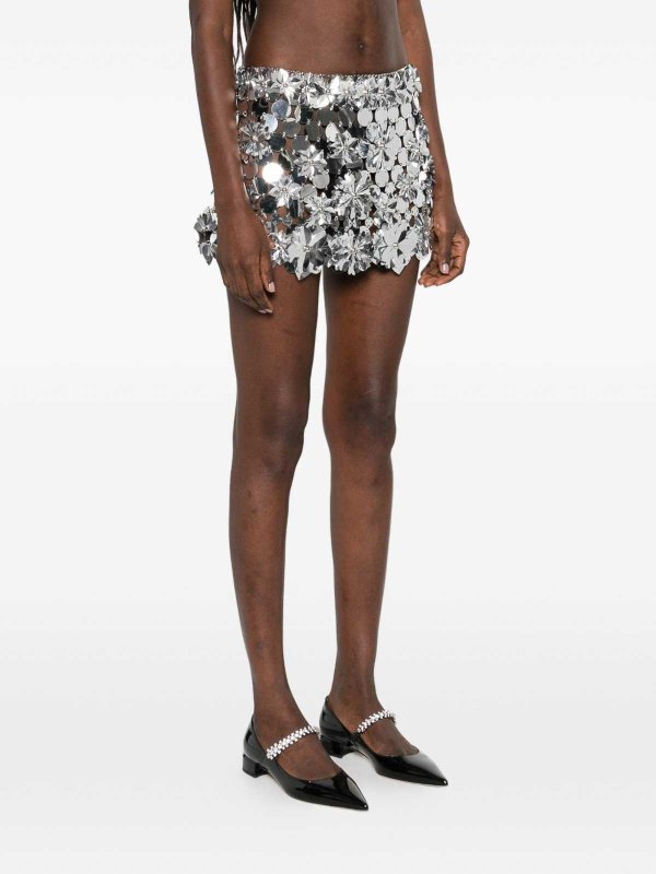 Minirock - Silber shop online: RABANNE