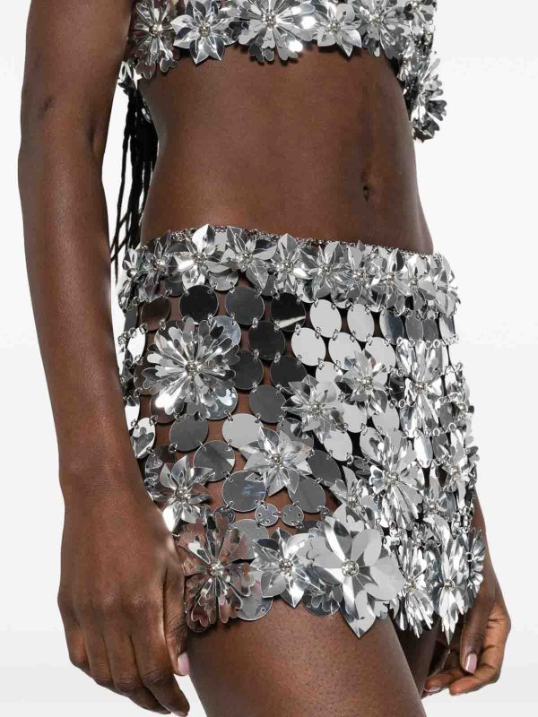 RABANNE buy online Minirock - Silber