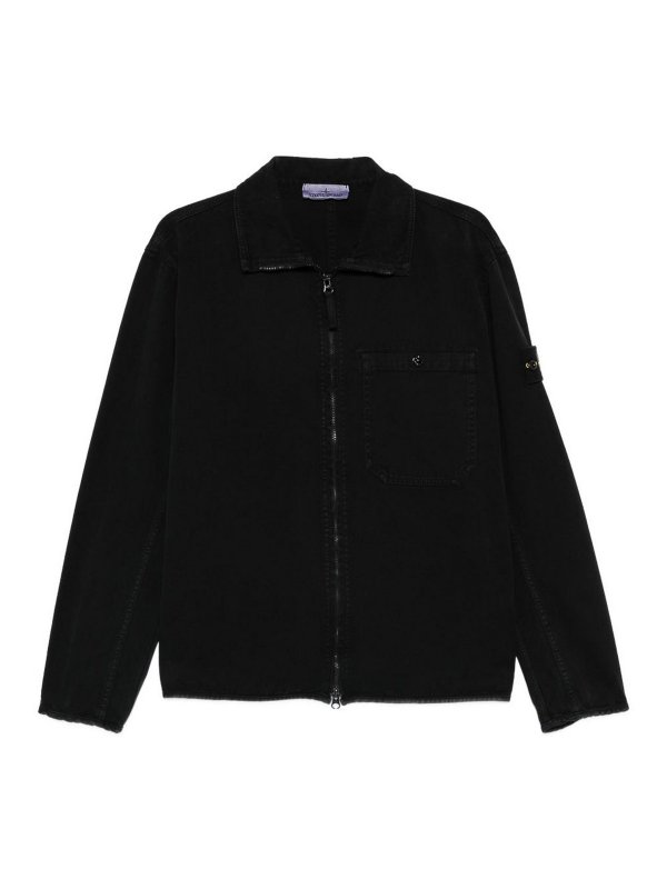 STONE ISLAND: カジュアルジャケット - カジュアルジャケット - 黒