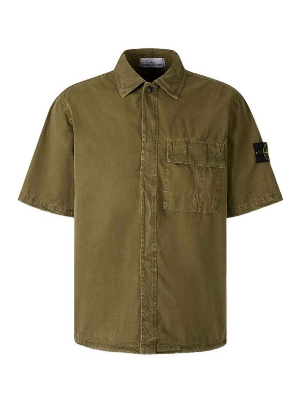 STONE ISLAND: Hemden - Hemd - Grün
