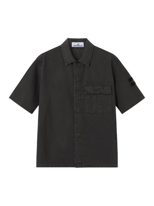STONE ISLAND: シャツ - シャツ - グレー