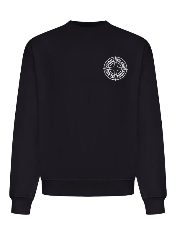 STONE ISLAND: スウェット＆セーター - スウェットシャツ/セーター - 黒