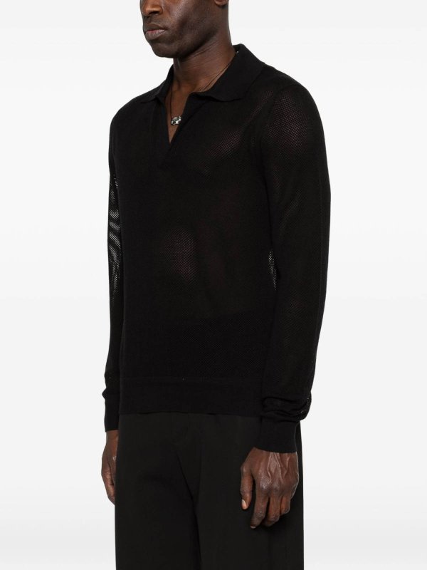 ポロシャツ - 黒 shop online: TOM FORD
