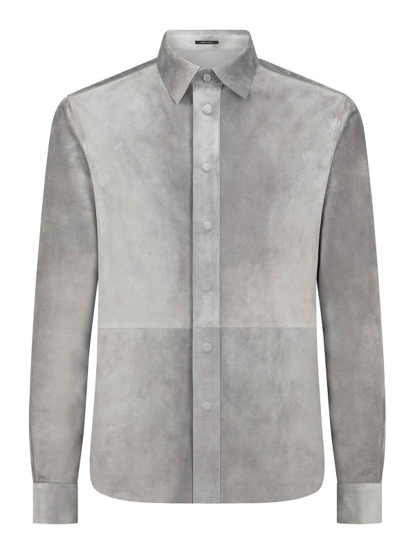 TOM FORD: Hemden - Hemd - Grau