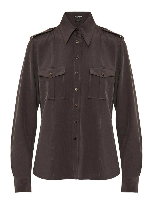 TOM FORD: Hemden - Hemd - Braun
