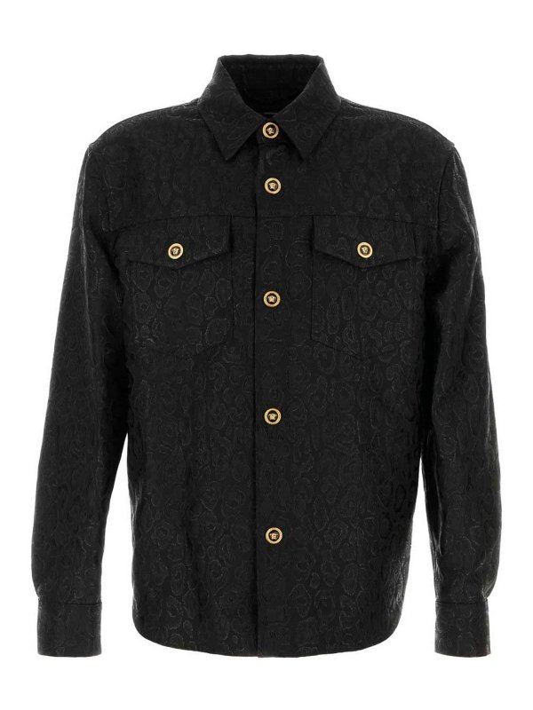 VERSACE: Casualjacken - Casualjacke - Schwarz