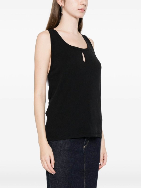 トップ/タンクトップ - 黒 shop online: VICTORIA BECKHAM