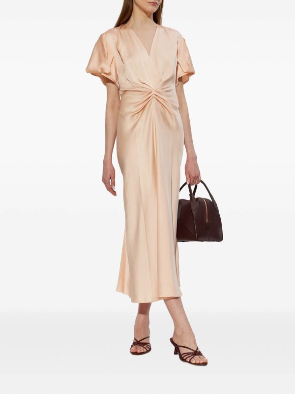 膝丈ドレス - ピンク shop online: VICTORIA BECKHAM