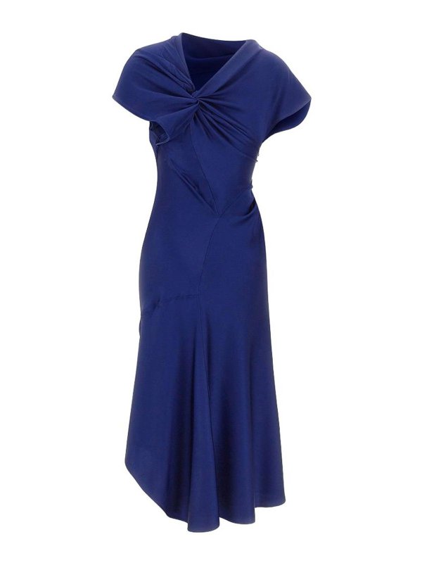 The Best Shops VICTORIA BECKHAM: ニーレングスドレス - 膝丈ドレス - ブルー