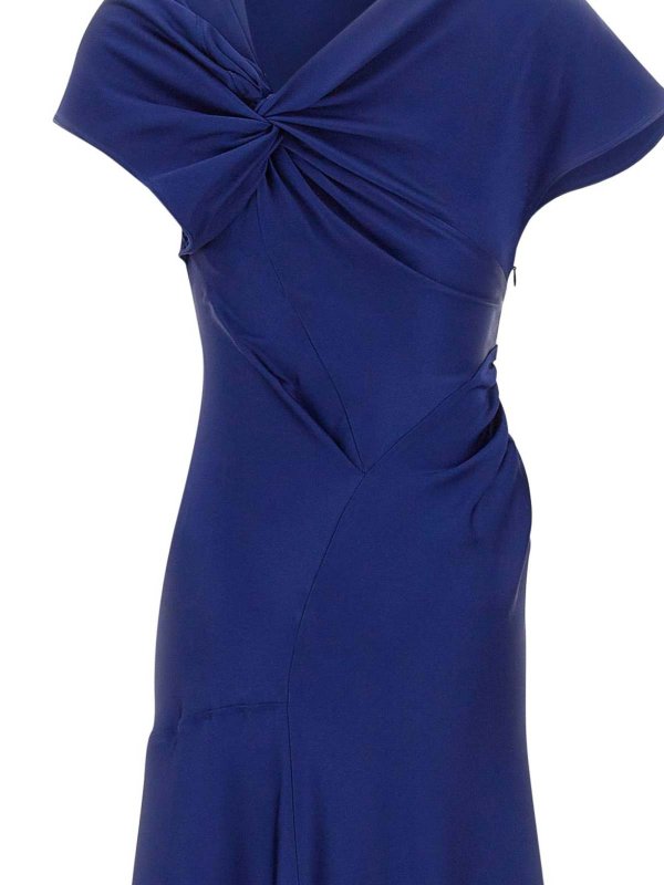 VICTORIA BECKHAM buy online 膝丈ドレス - ブルー
