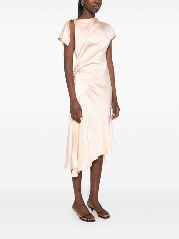 The Best Shops VICTORIA BECKHAM: ニーレングスドレス - 膝丈ドレス - ヌードカラー