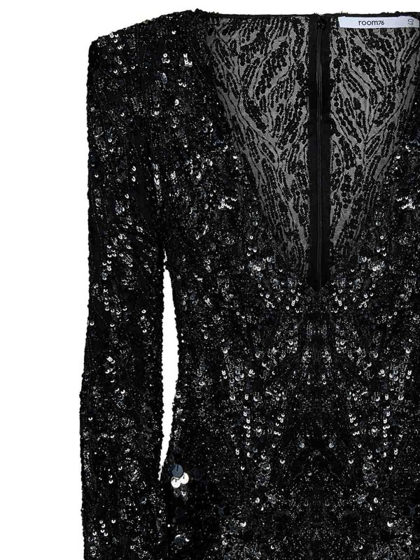 ROOM76 buy online 膝丈ドレス - 黒