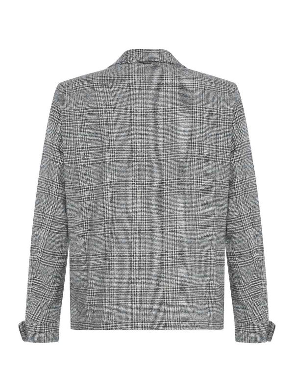 HERNO: blazers online - Grey Single-Breasted Blazer