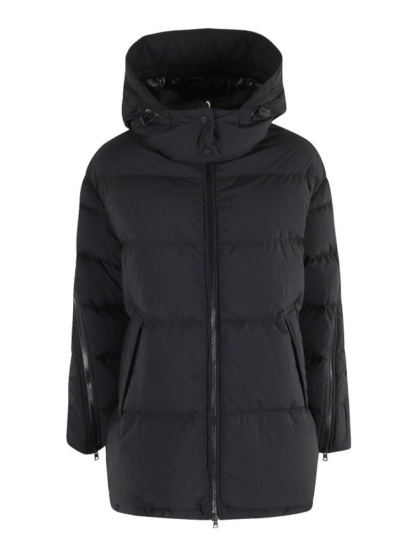 HERNO: padded jackets - Shape Hooded Down Jacket